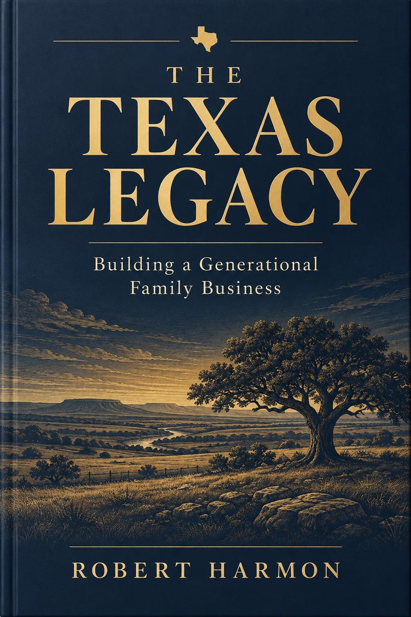 The Texas Legacy — Business book cover designed by Texan Publishers